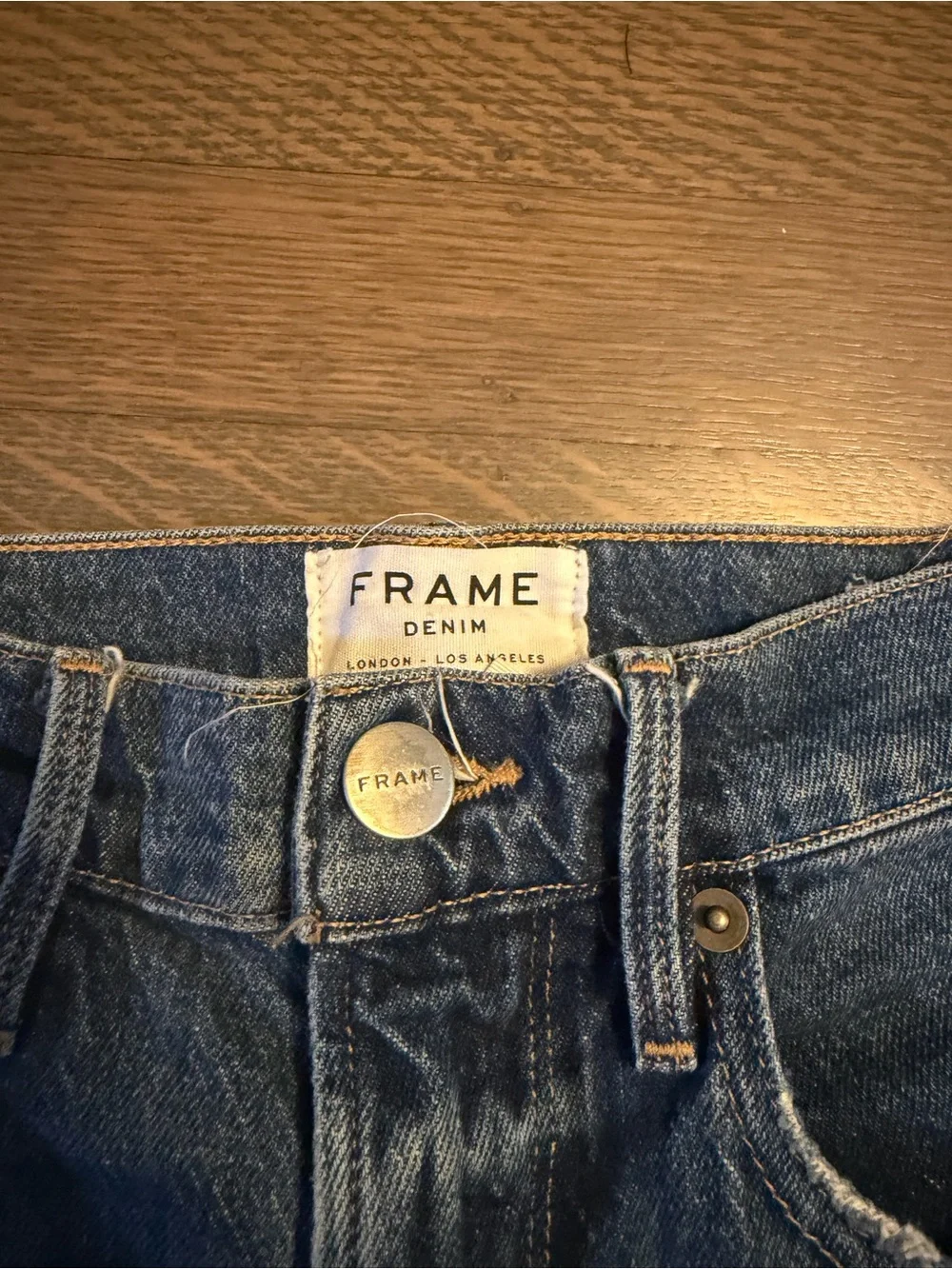 Frame Distressed Bermuda Shorts Le Vintage Bermuda Cutoffs Size 27 Distressed